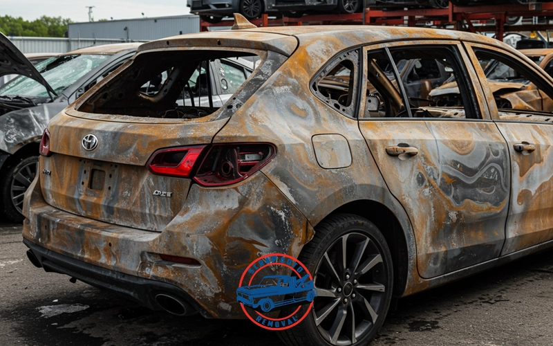  Sell a fire damaged car