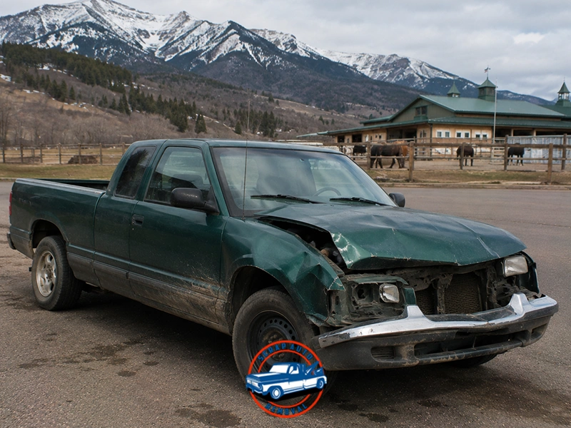 A wreck Car in Priddis