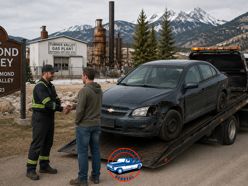 Scraping a car in the city of diamond valley