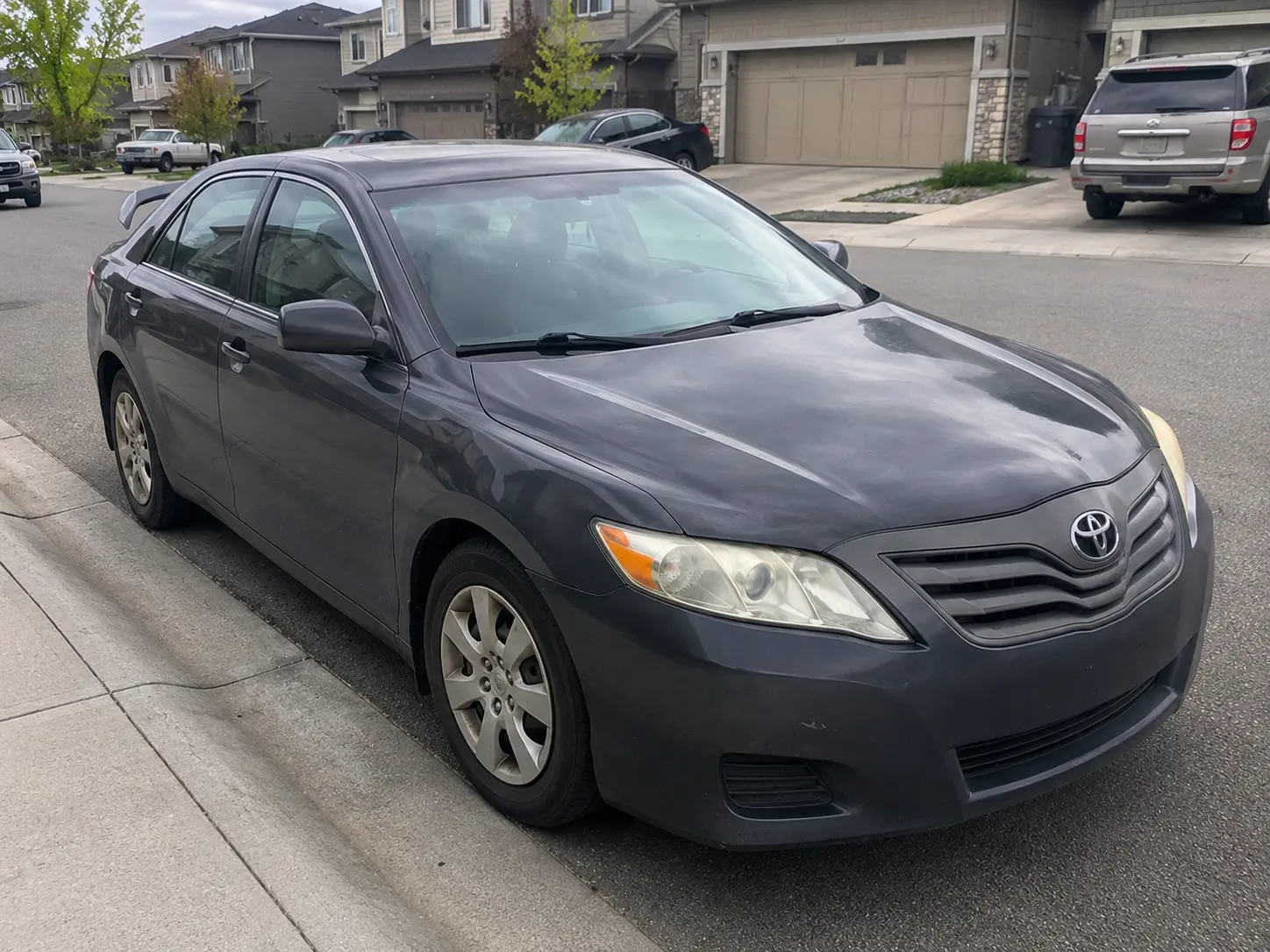 2008 Toyota Camry scrapped in Cougar Creek Canmore Alberta