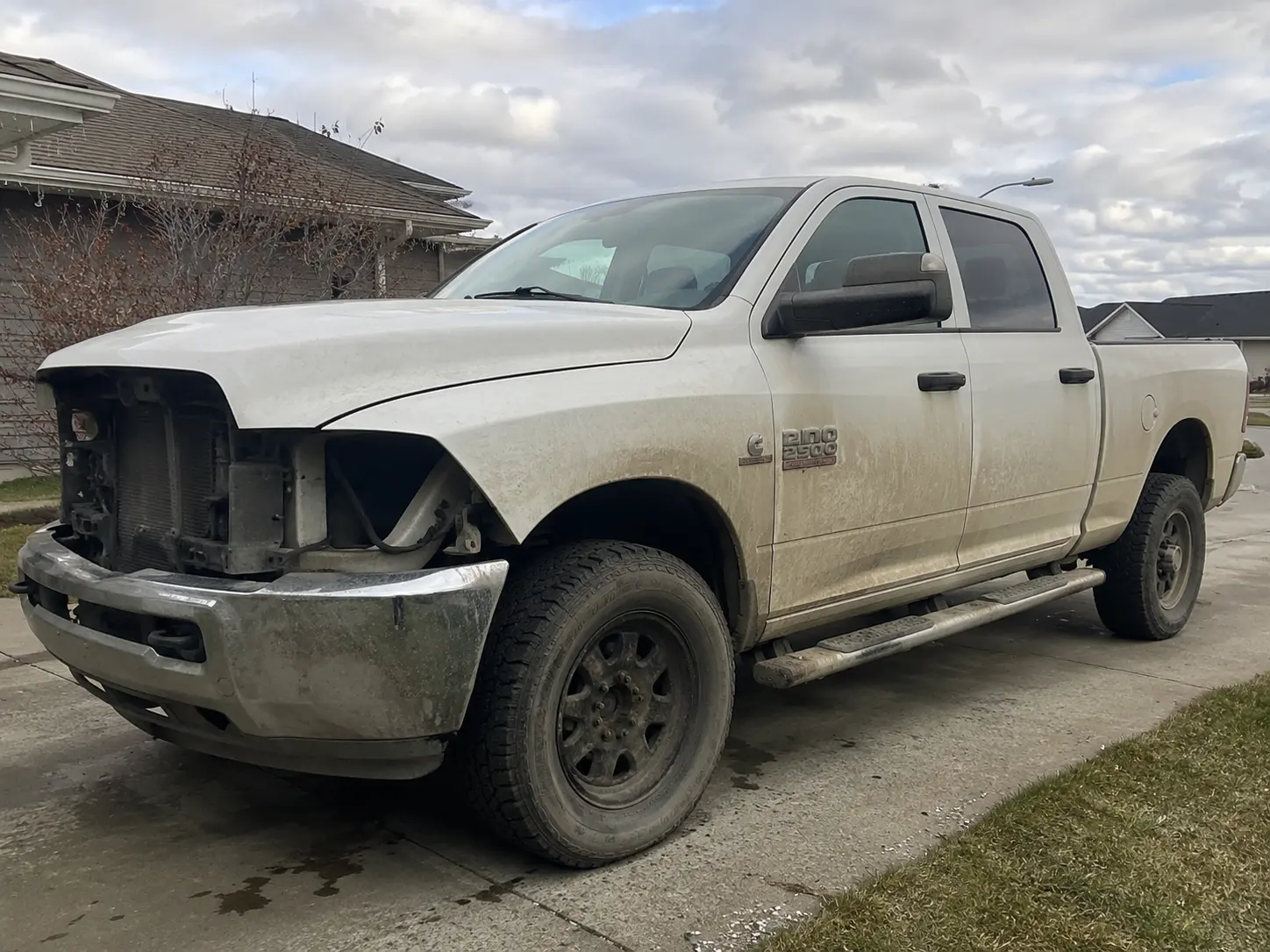2014 RAM 2500 work truck scrapped in Canmore Alberta