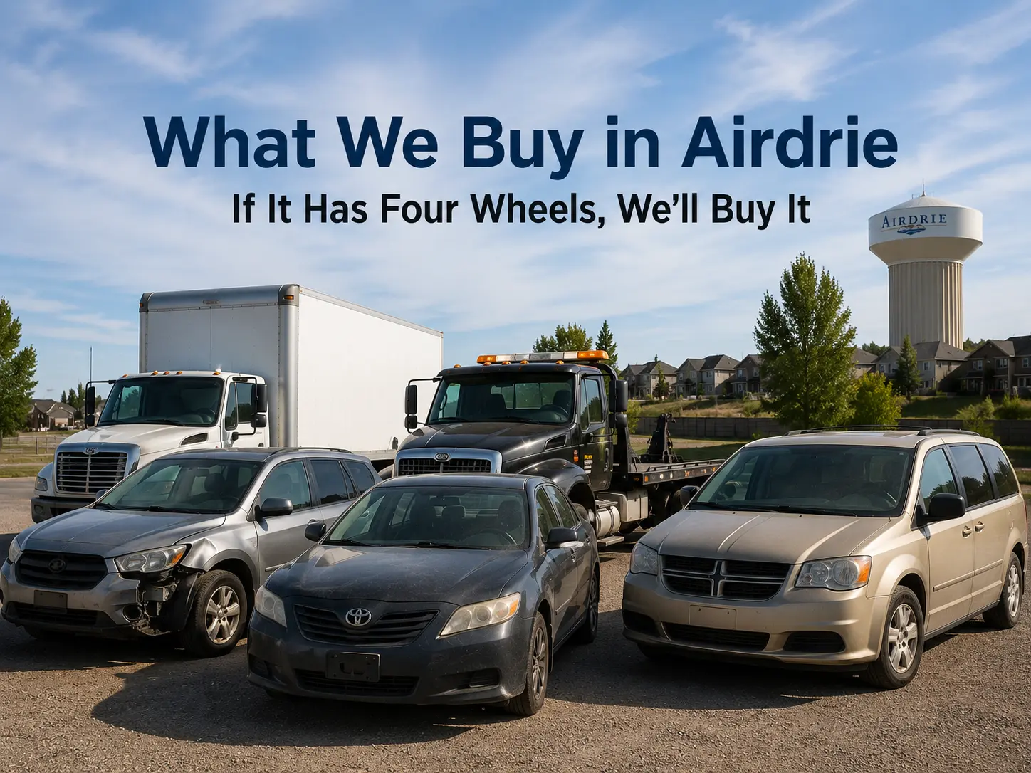 Scrap Auto Removal accepting any vehicle in Airdrie