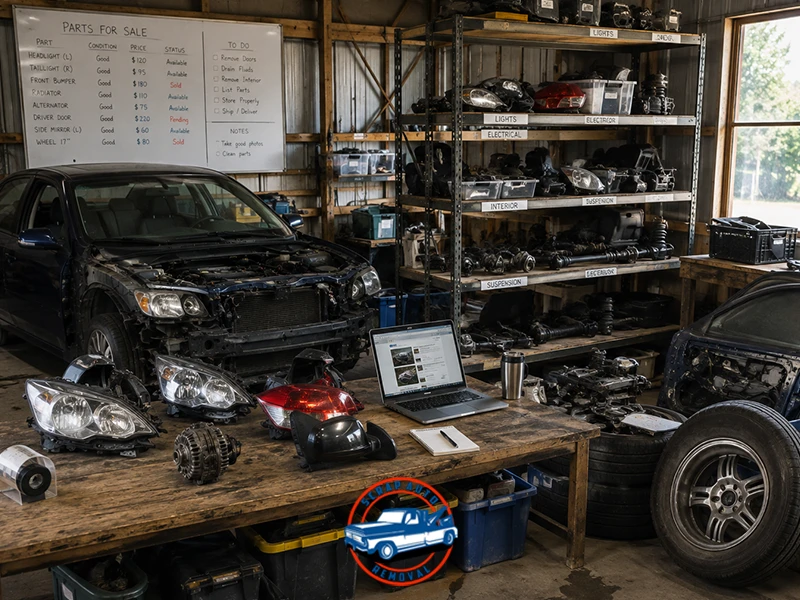 Sell Parts of a Damaged Car
